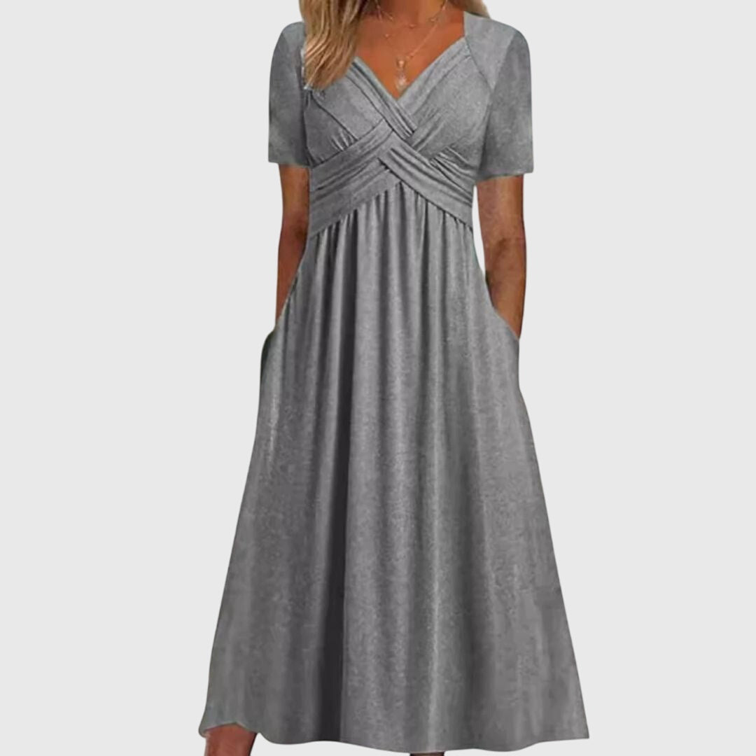 Amara | Flattering Midi Dress with Tailored Fit & Soft Breathable Fabric