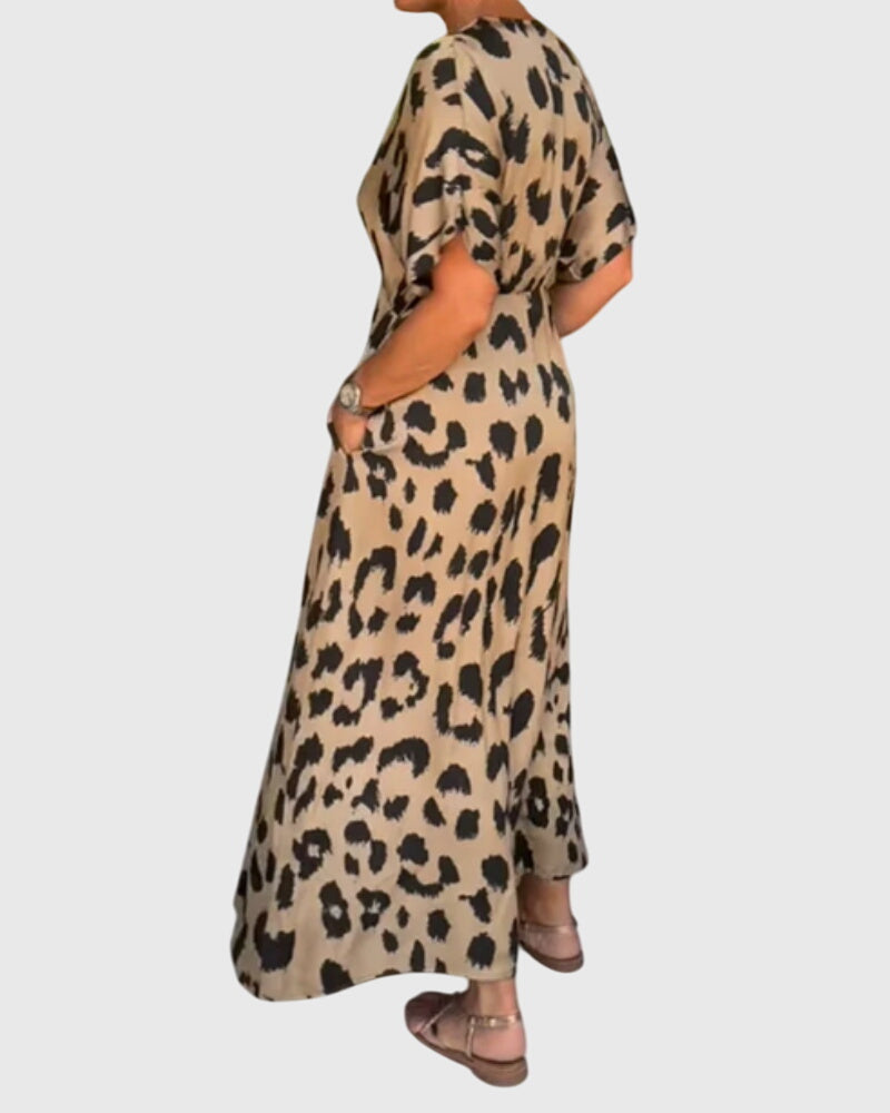 Eliza | Tiered Midi Dress with Short Sleeves & Airflow Fabric