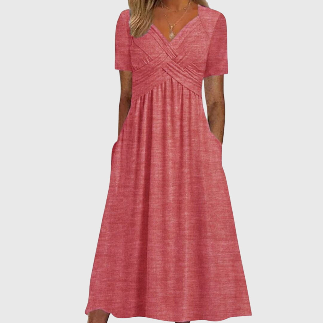 Amara | Flattering Midi Dress with Tailored Fit & Soft Breathable Fabric