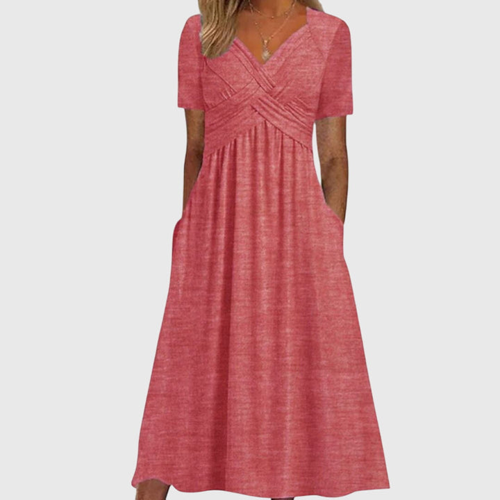 Amara | Flattering Midi Dress with Tailored Fit & Soft Breathable Fabric
