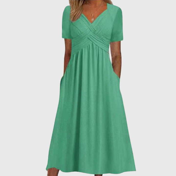 Amara | Flattering Midi Dress with Tailored Fit & Soft Breathable Fabric