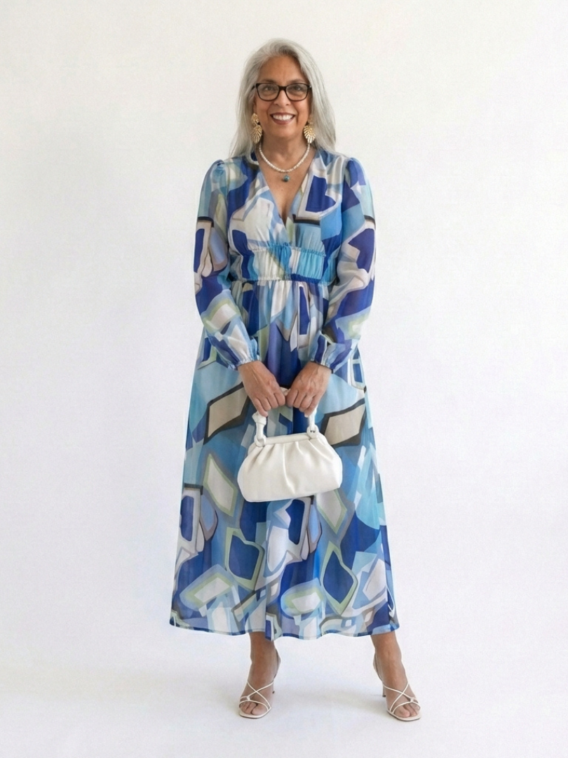 Mirelle | Floral Maxi Dress with Long Sleeves