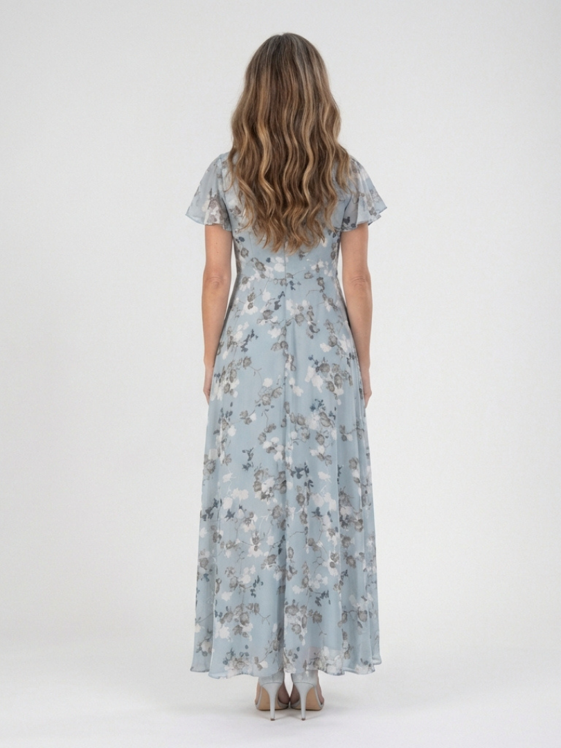 Estelle | Floral Chiffon Maxi Dress