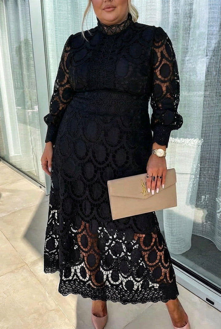 Kira | Elegant Midi Dress with Delicate Design & Refined Fit