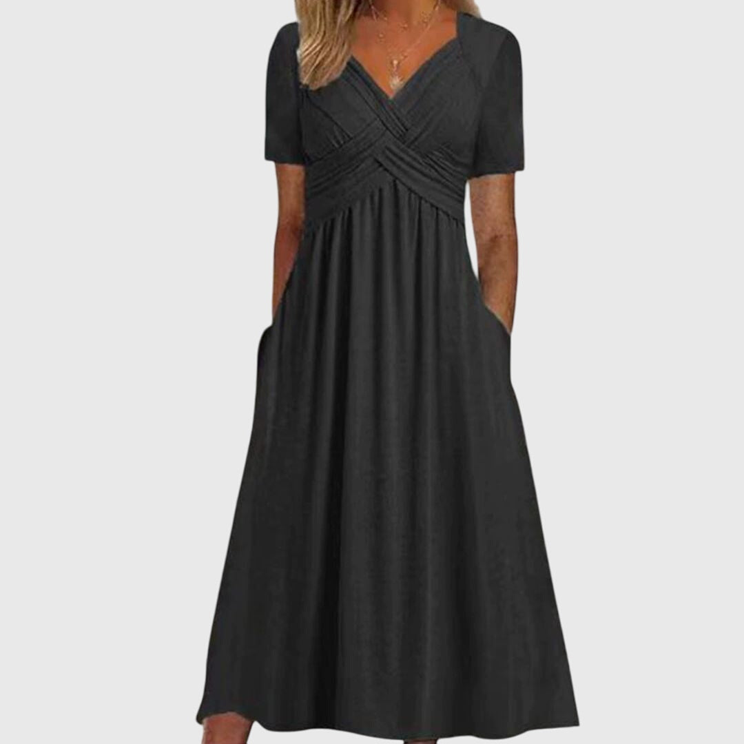 Amara | Flattering Midi Dress with Tailored Fit & Soft Breathable Fabric