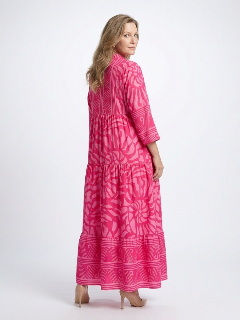 Beatrix | Classic Button Front Maxi Dress