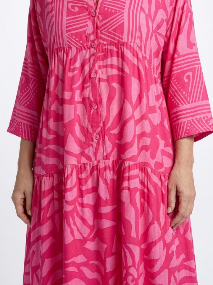 Beatrix | Classic Button Front Maxi Dress